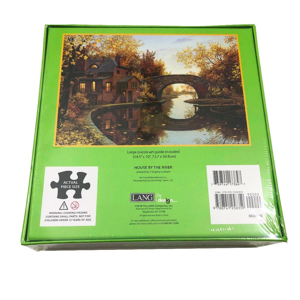 NWT Lang House by the River 1000 Piece Puzzle - Picture 3 of 3